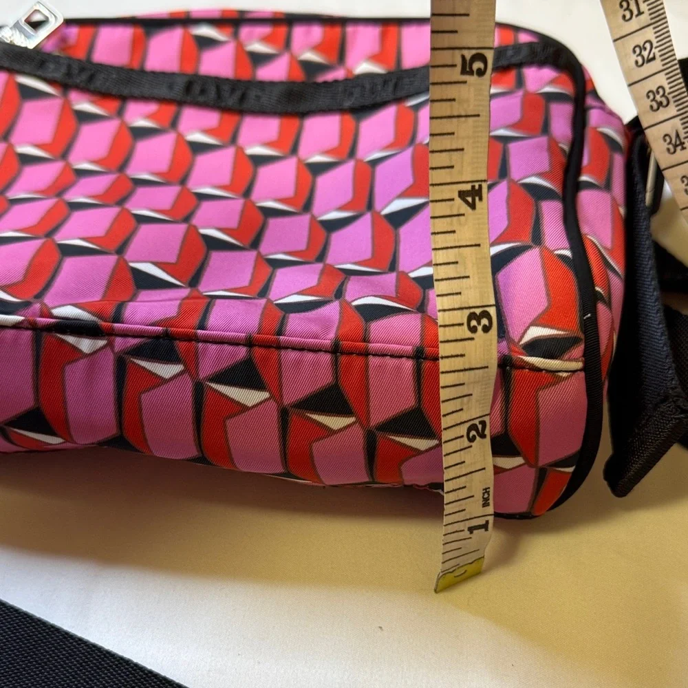 Diane von Fürstenberg x Target Geometric Crossbody Bag Pink Red Black Cube Print